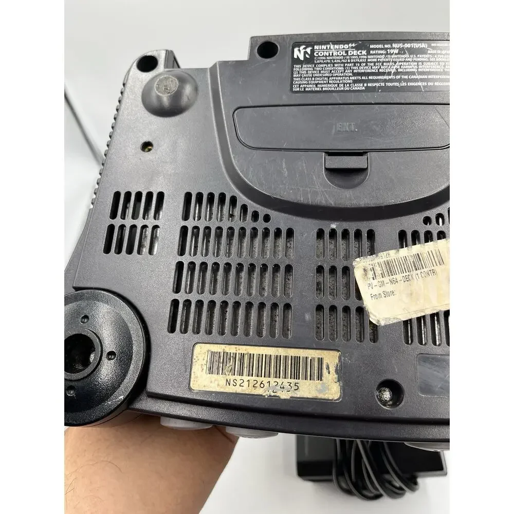 Nintendo 64 N64 Console NUS-001(USA) w/ OEM Power Adapter - TESTED
